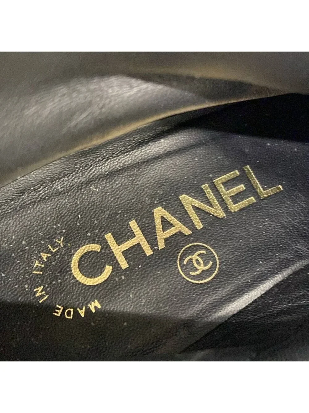 Chanel Long Boots 37 C Black 2-Way Nylon Cover Removable with Pocket Quilted